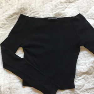 brandy melville off-the-shoulder top